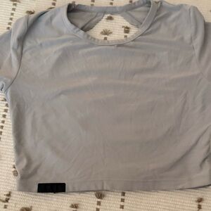 Alphalete Gray Crop Short Sleeve T-Shirt